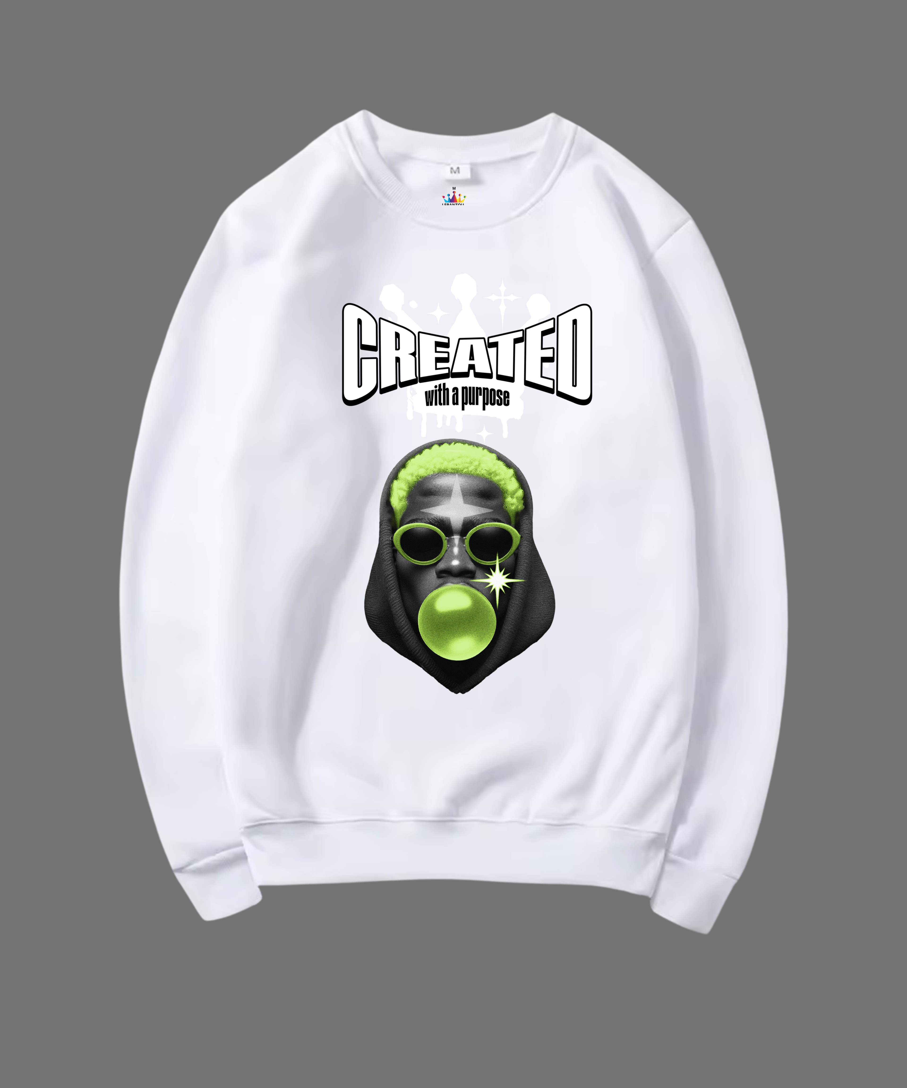 SWEATSHIRT UNISEX CREATED 100% COTON