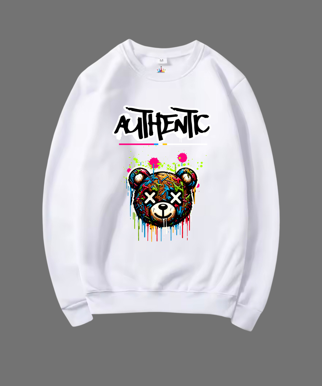 SWEATSHIRT UNISEX AUTHENTIC 100% COTON