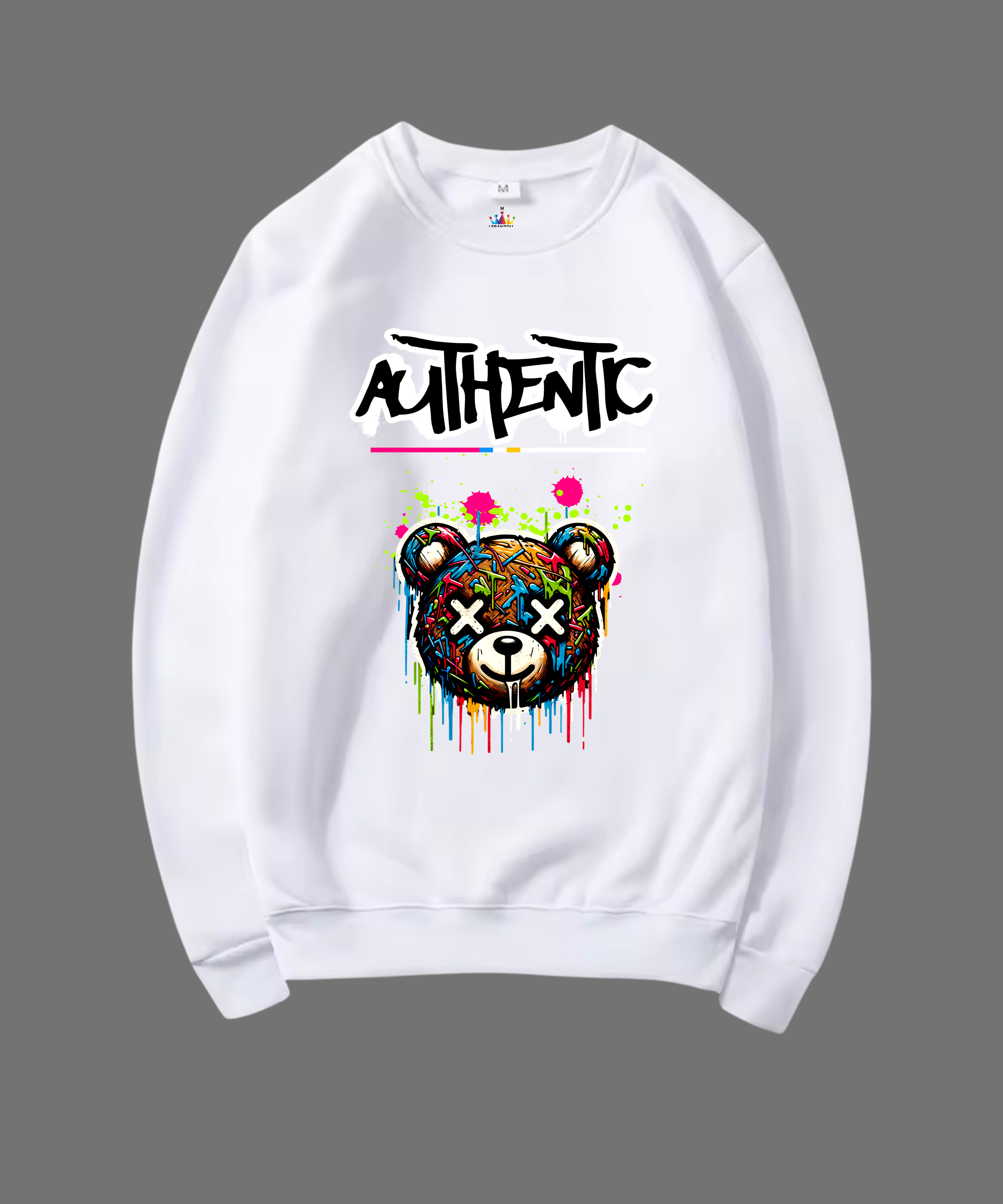 SWEATSHIRT UNISEX AUTHENTIC 100% COTON