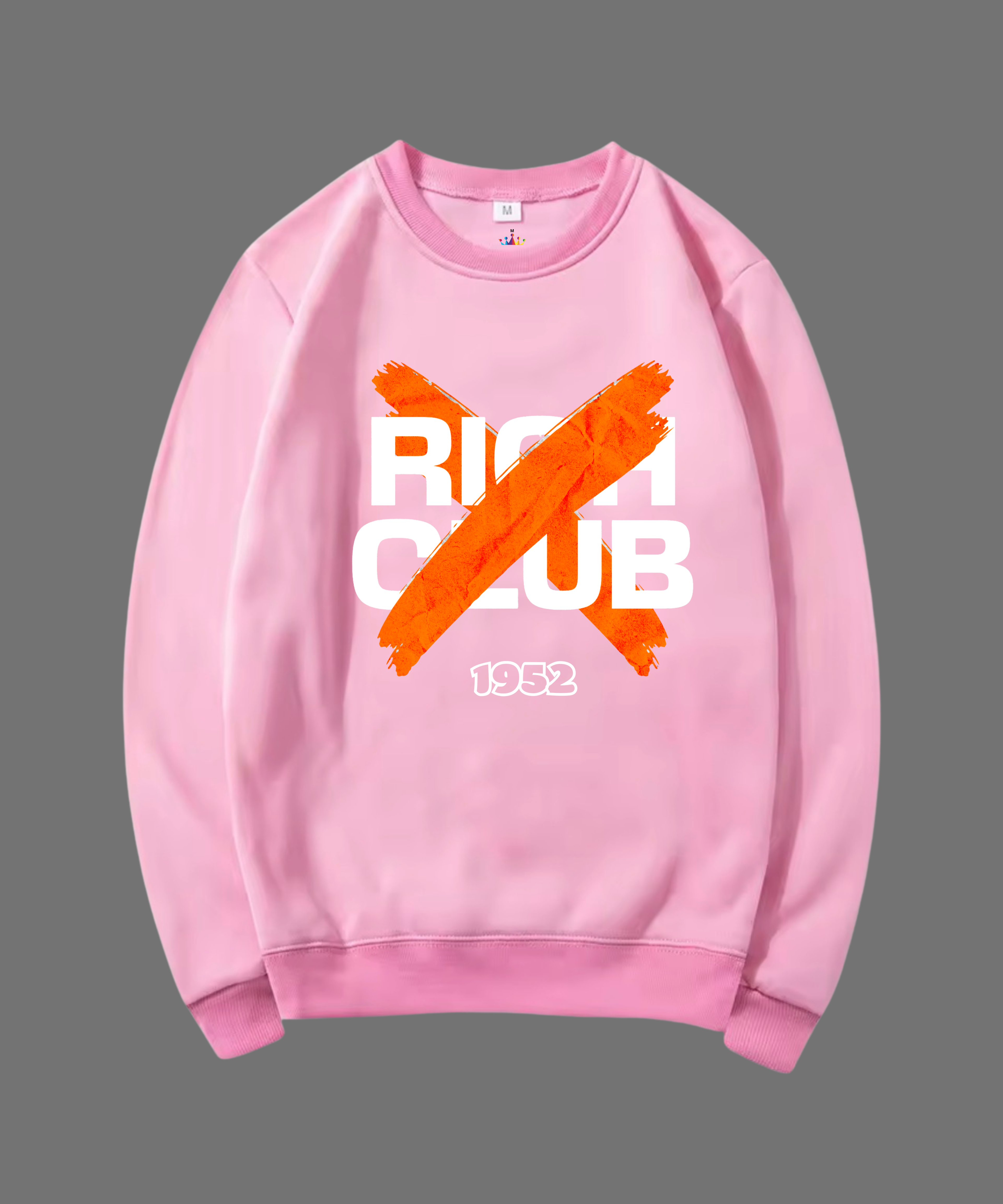 SWEATSHIRT UNISEX RICH CLUB 100% COTON