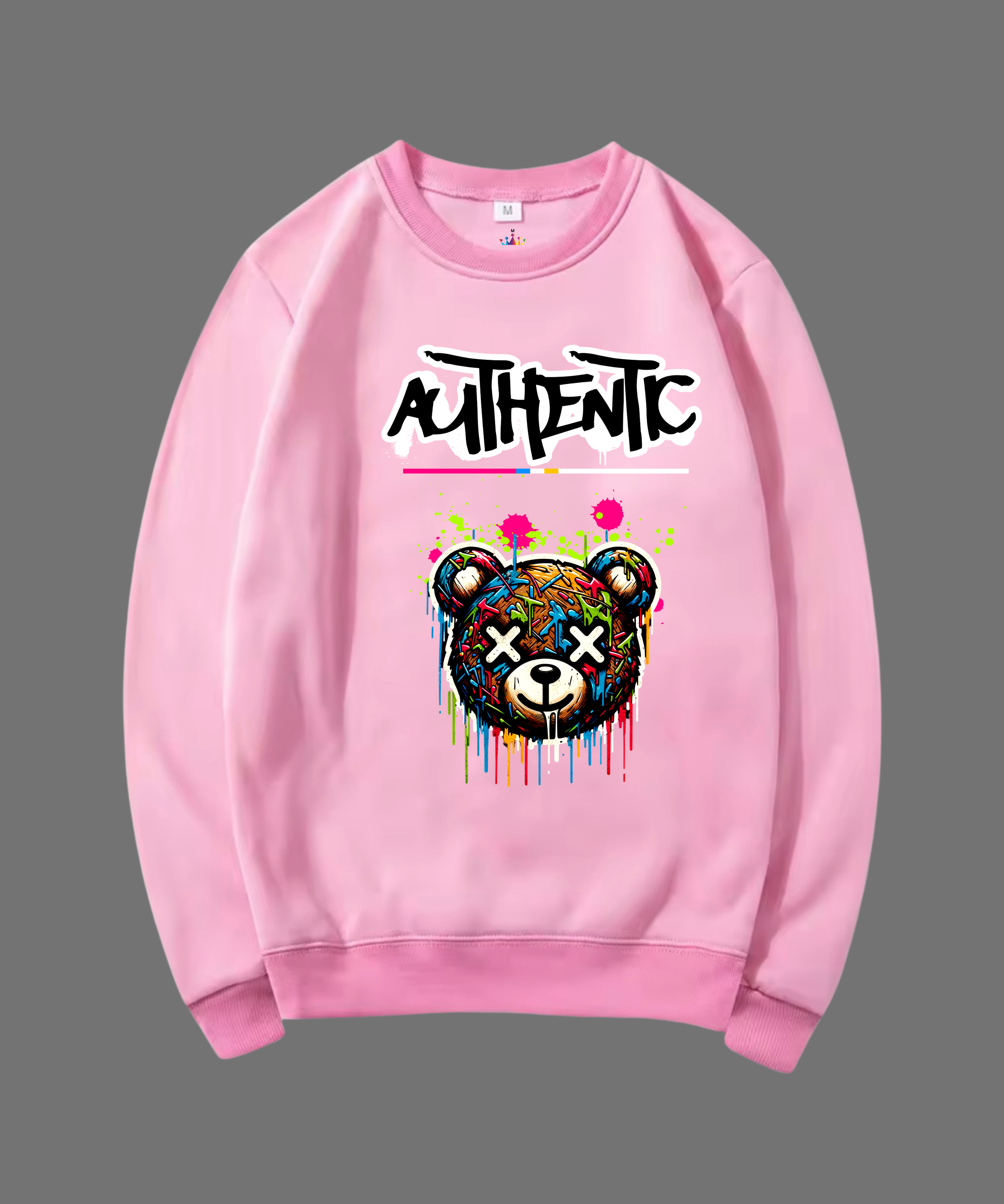 SWEATSHIRT UNISEX AUTHENTIC 100% COTON