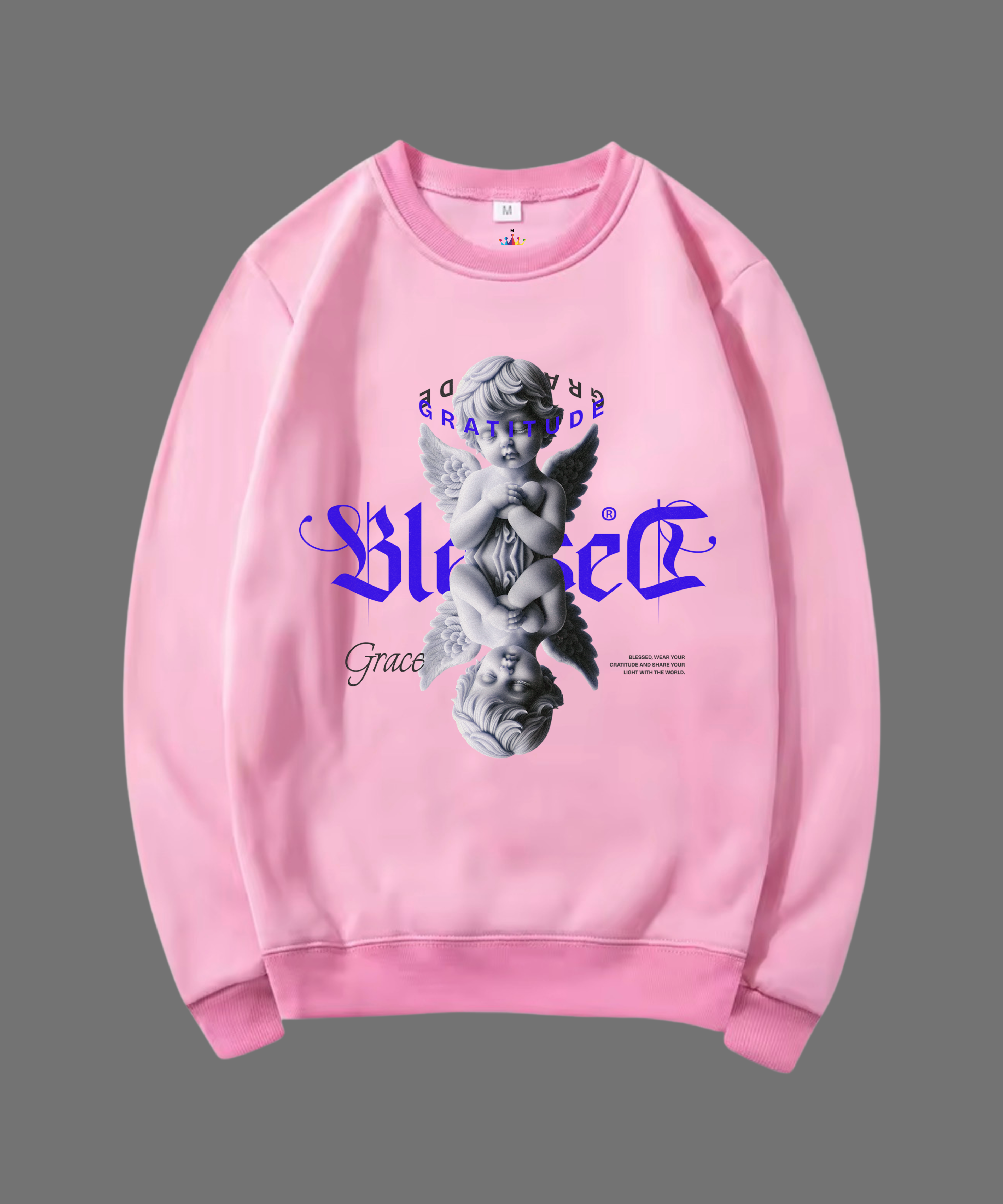 SWEATSHIRT UNISEX BLESSED 100% COTON