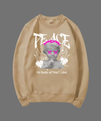 SWEATSHIRT UNISEX PEACE 100% COTON