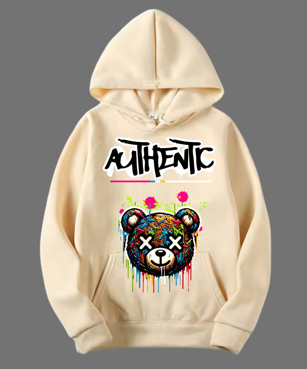 HOODIE UNISEX AUTHENTIC 100% COTON
