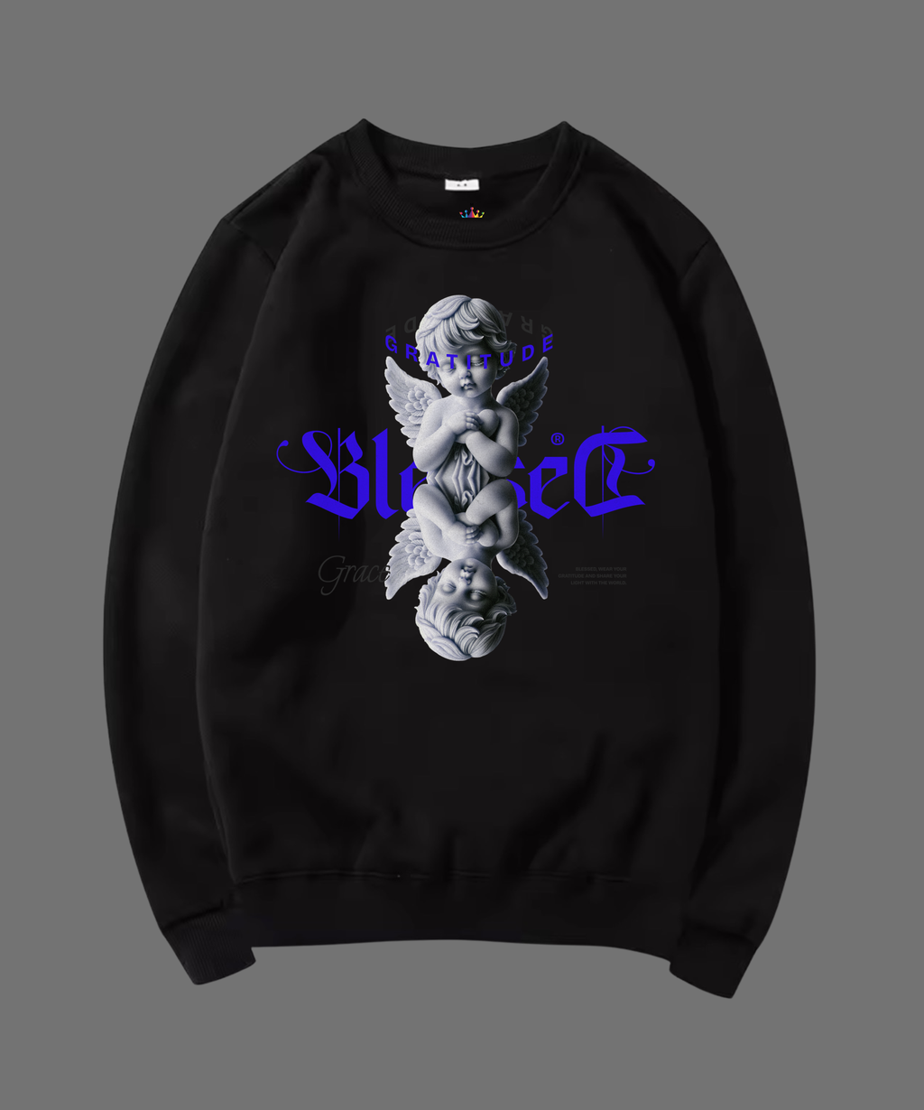 SWEATSHIRT UNISEX BLESSED 100% COTON