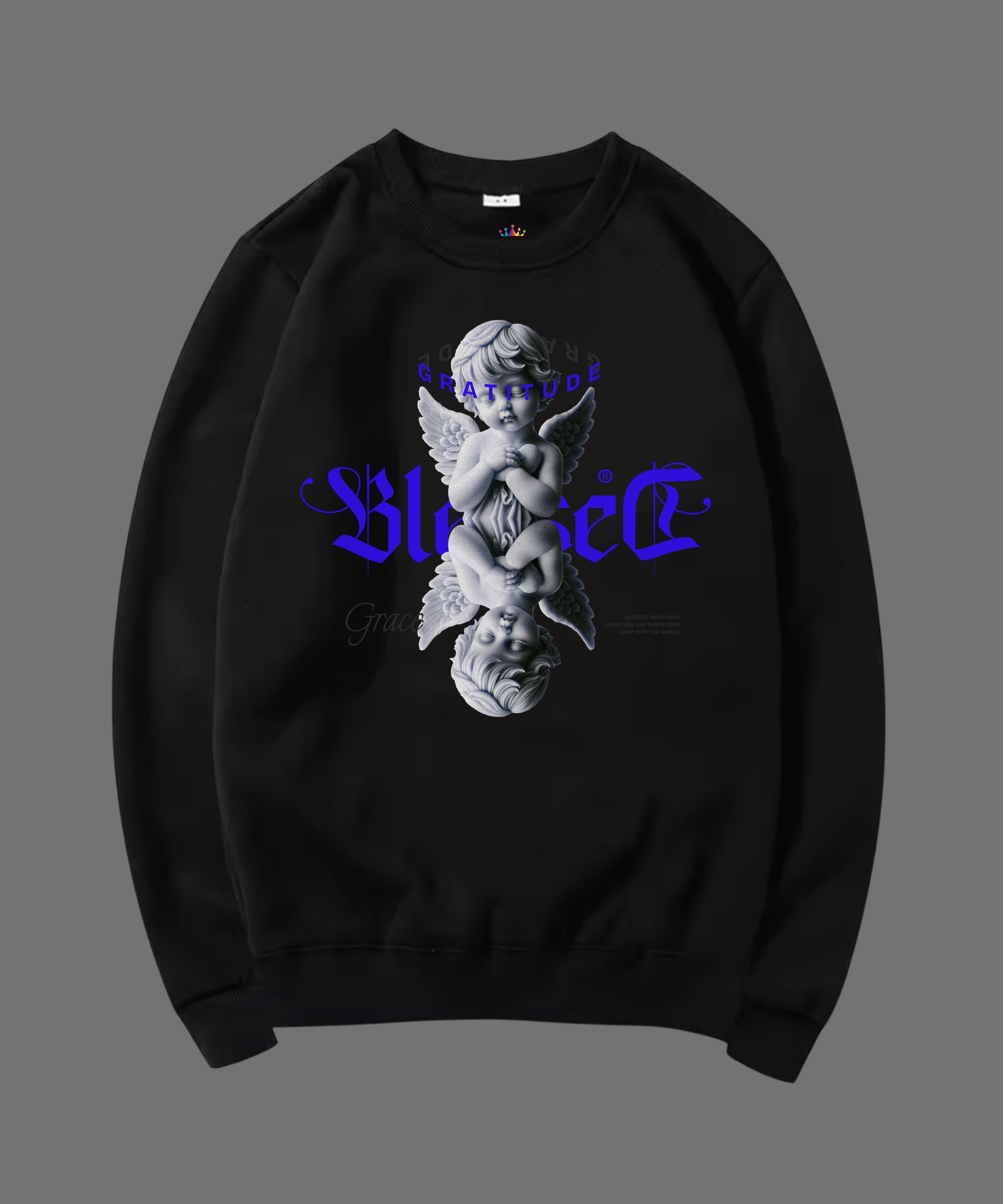 SWEATSHIRT UNISEX BLESSED 100% COTON