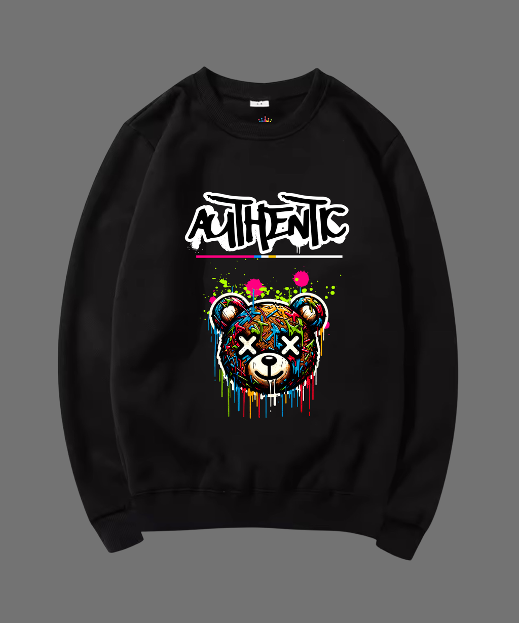 SWEATSHIRT UNISEX AUTHENTIC 100% COTON