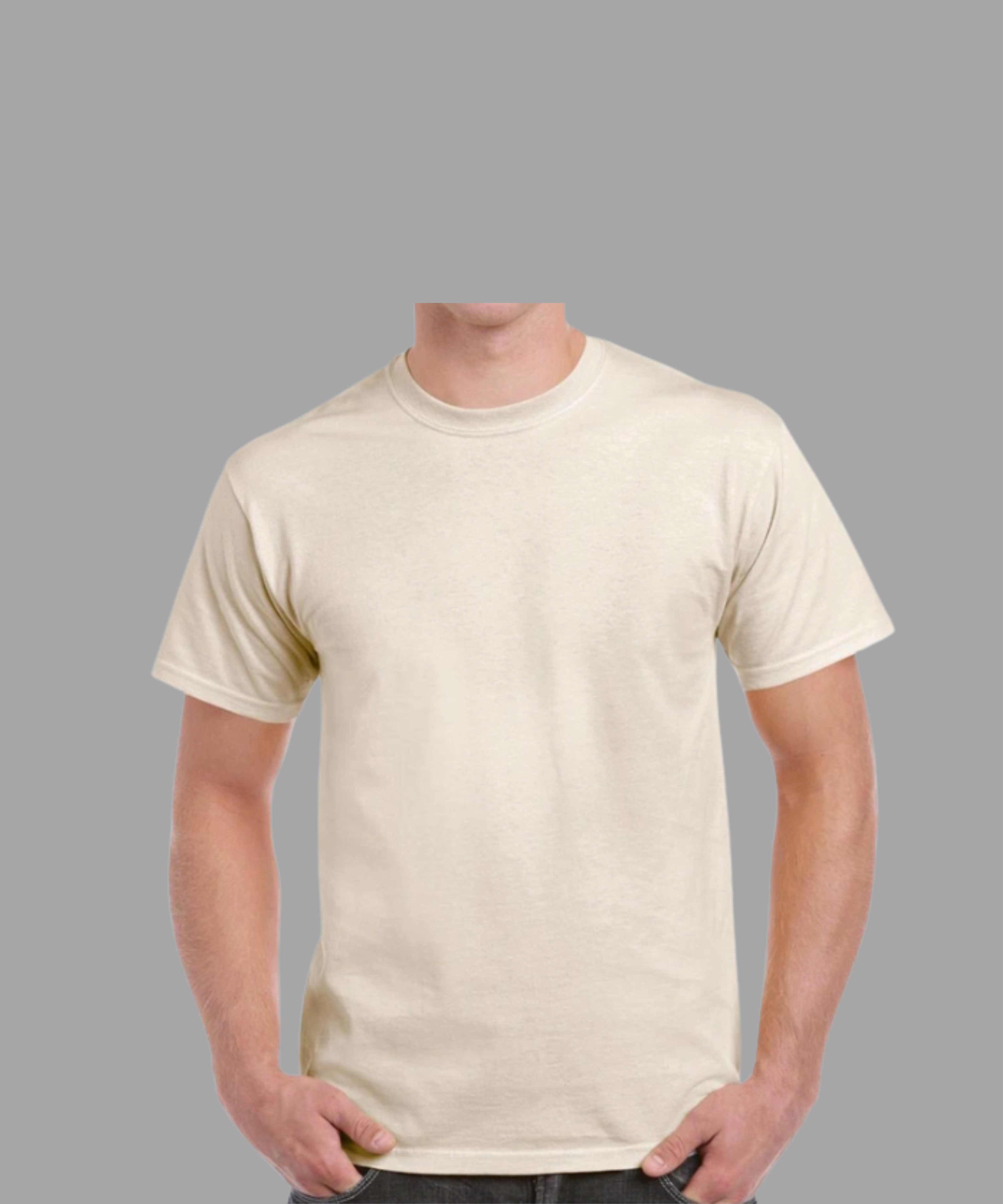 T-SHIRTS REGULAR VIERGES 100% COTON