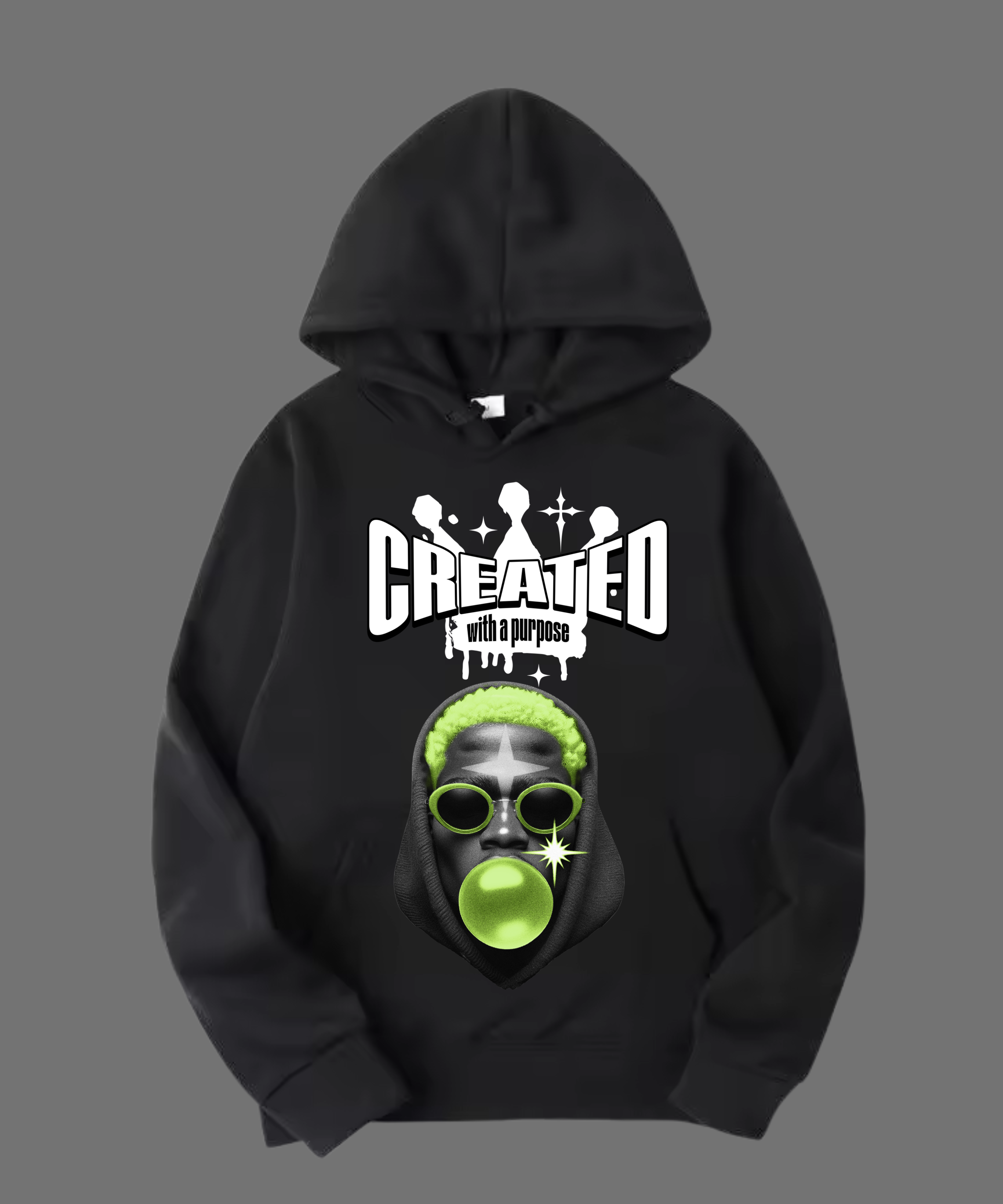 HOODIE UNISEX CREATED 100% COTON