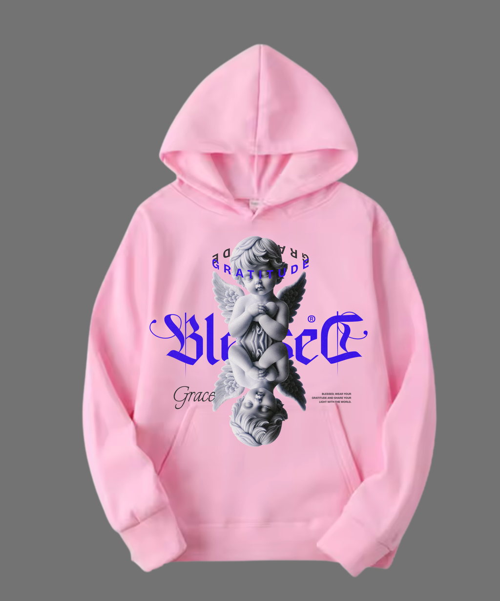 HOODIE UNISEX BLESSED 100% COTON
