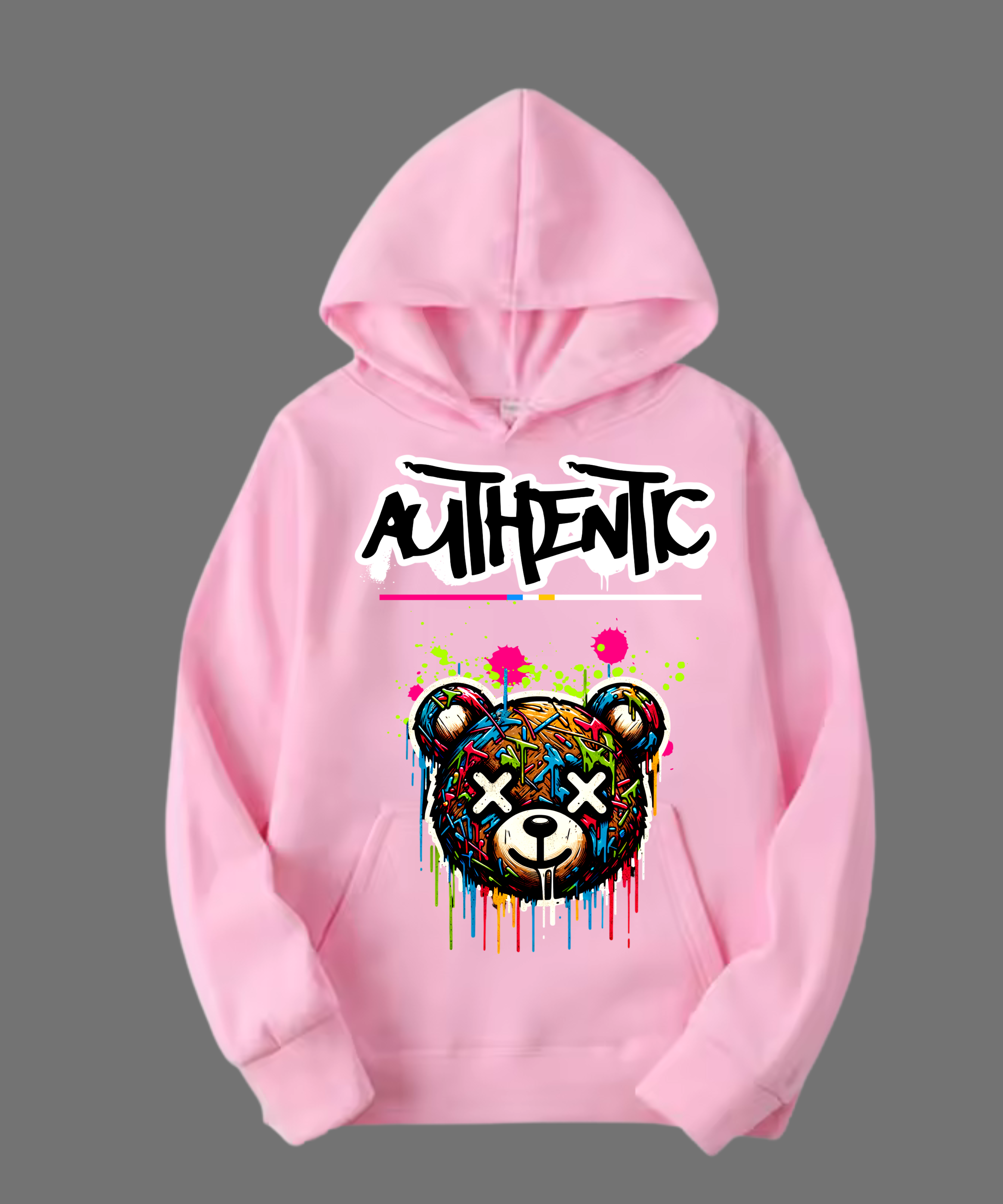 HOODIE UNISEX AUTHENTIC 100% COTON