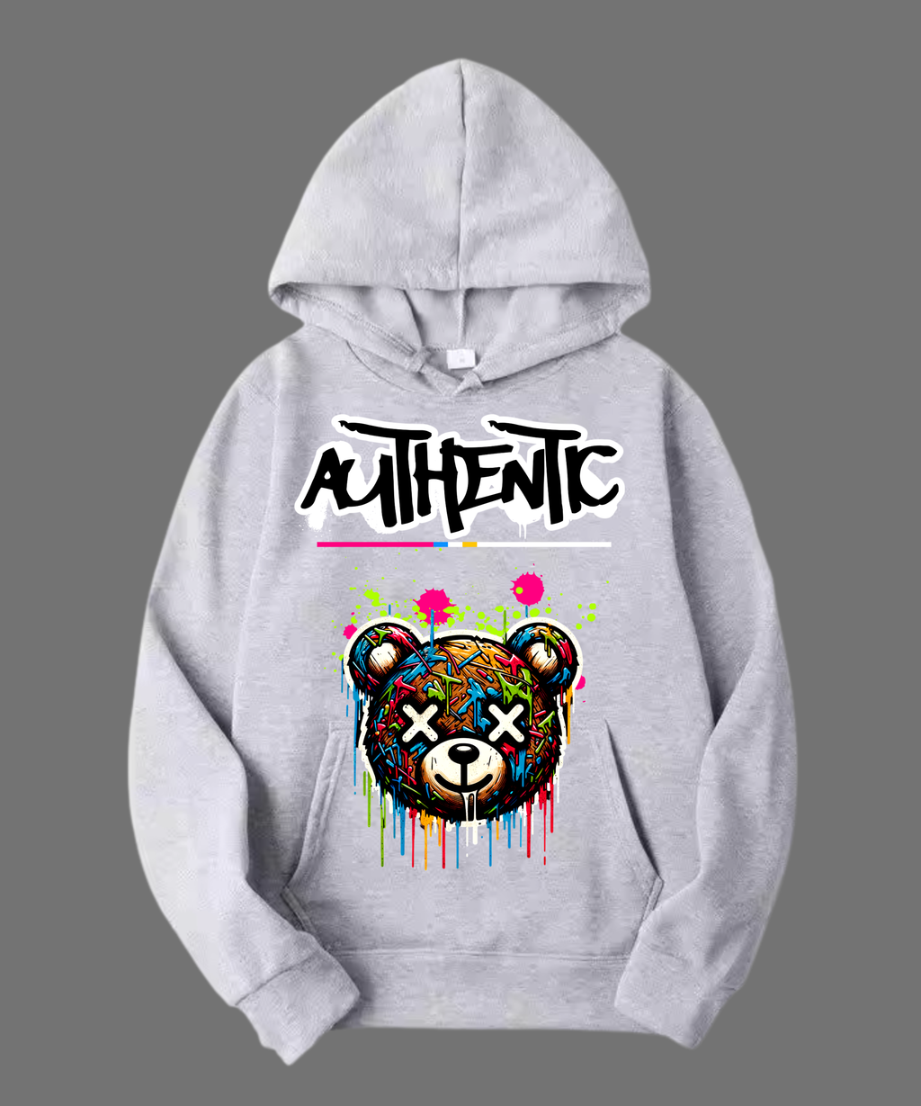 HOODIE UNISEX AUTHENTIC 100% COTON