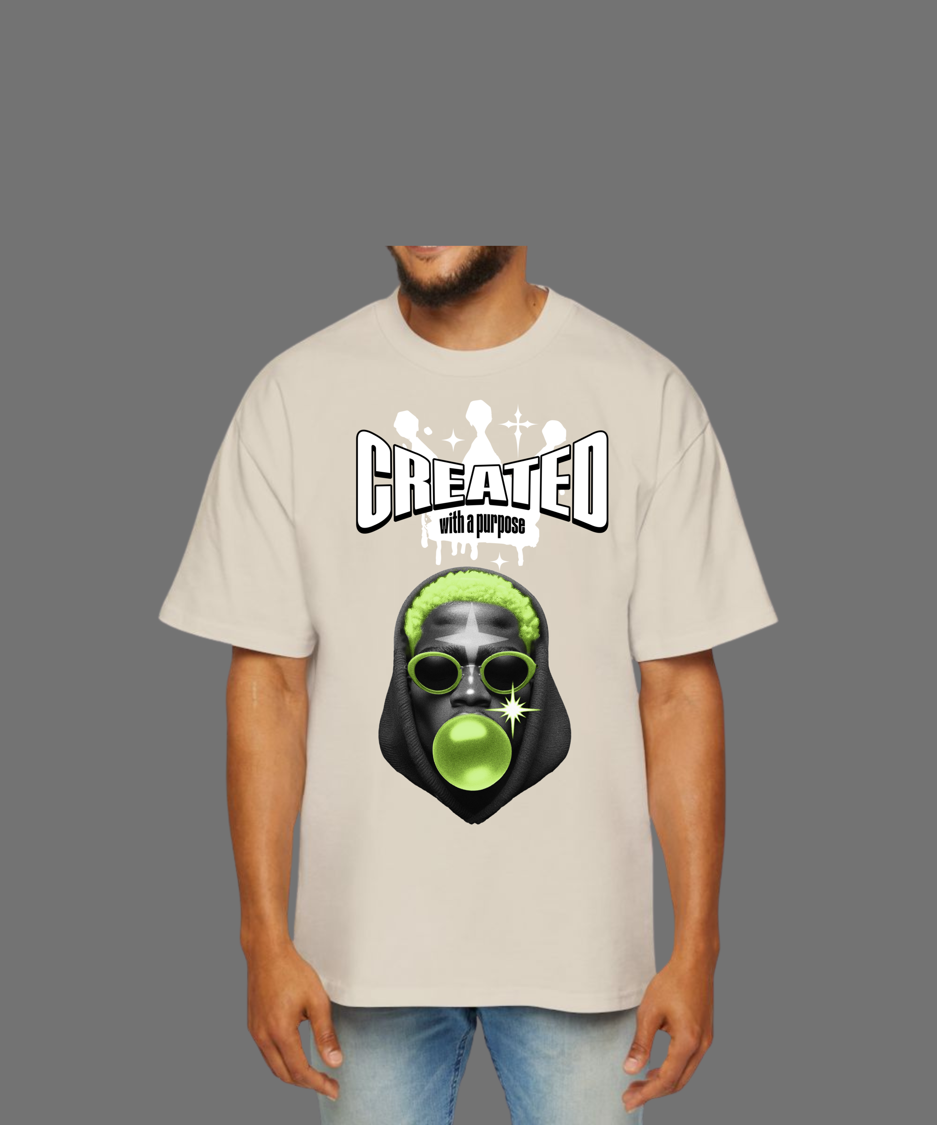 T-SHIRT UNISEX OVERSIZE CREATED