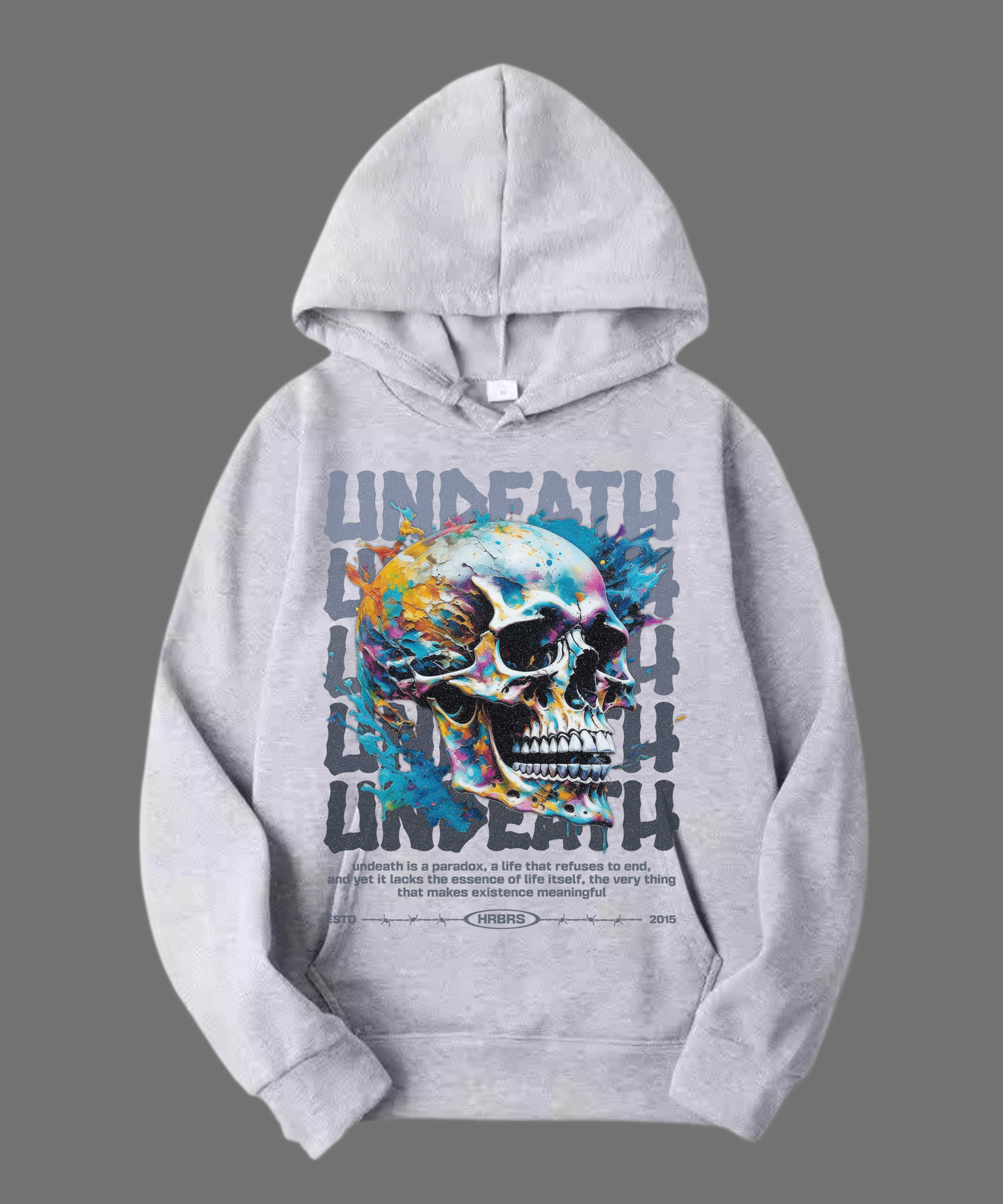 HOODIE UNISEX UNDEATH 100% COTON