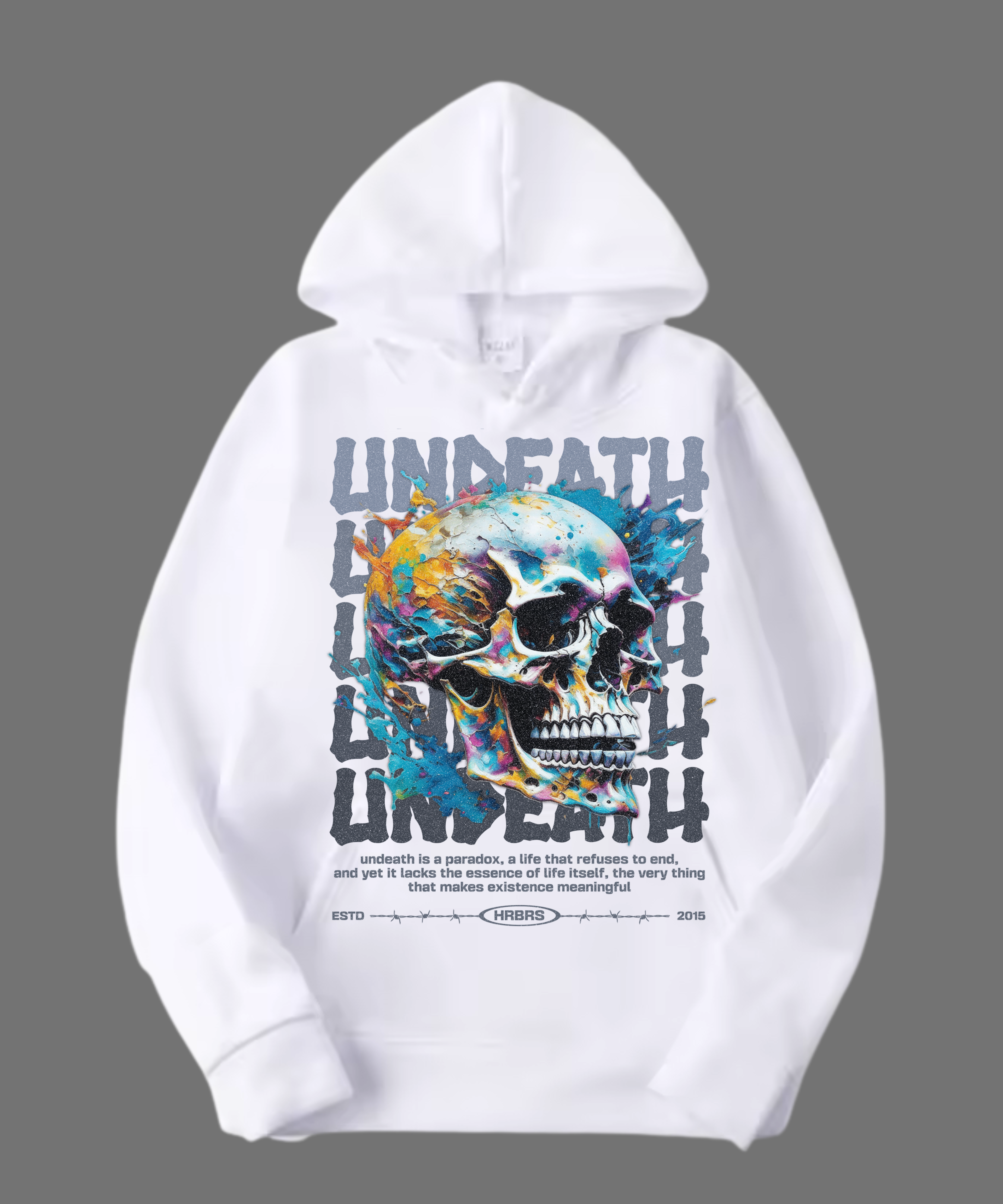 HOODIE UNISEX UNDEATH 100% COTON