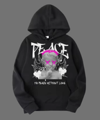 HOODIE UNISEX PEACE 100% COTON