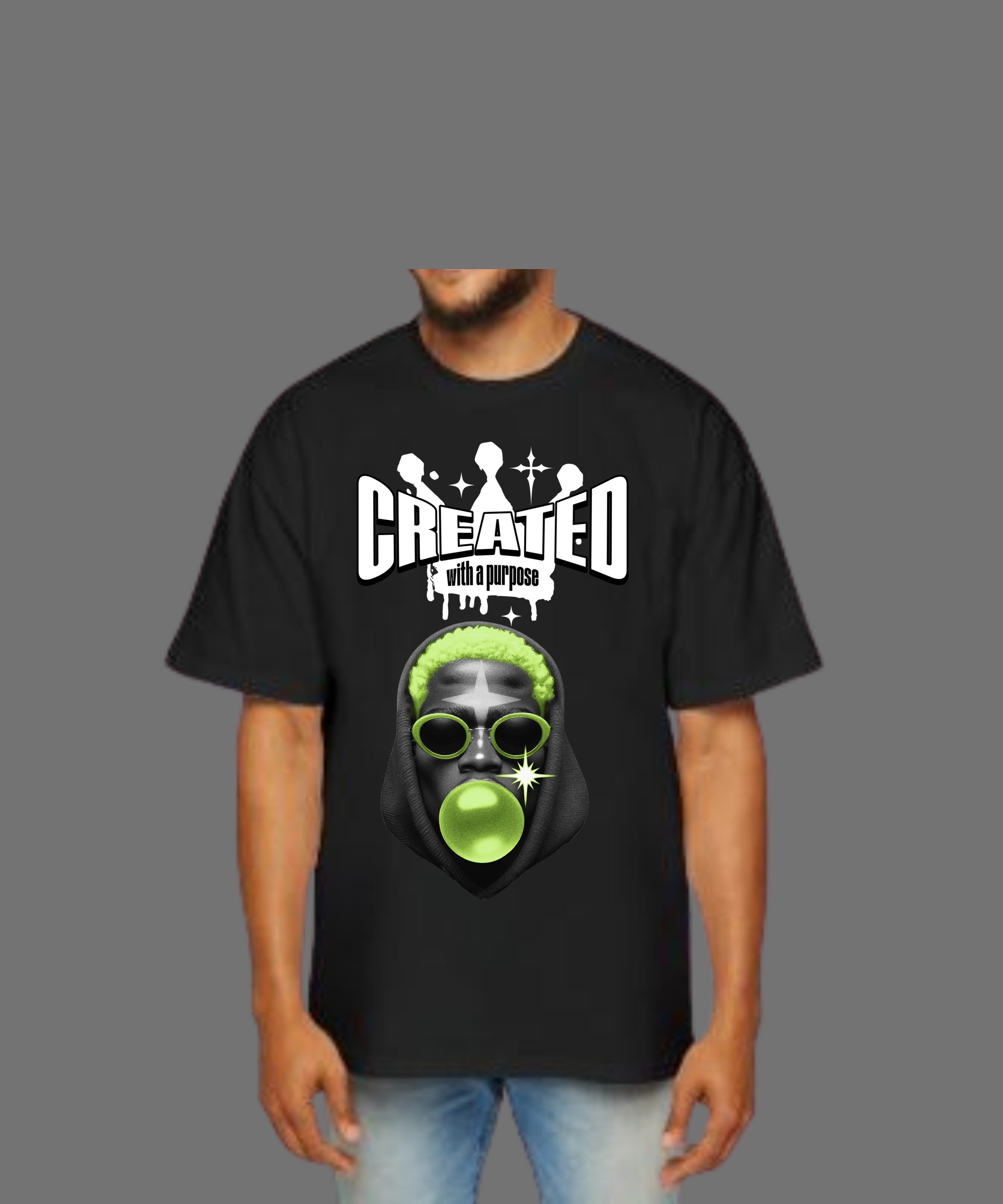 T-SHIRT UNISEX OVERSIZE CREATED