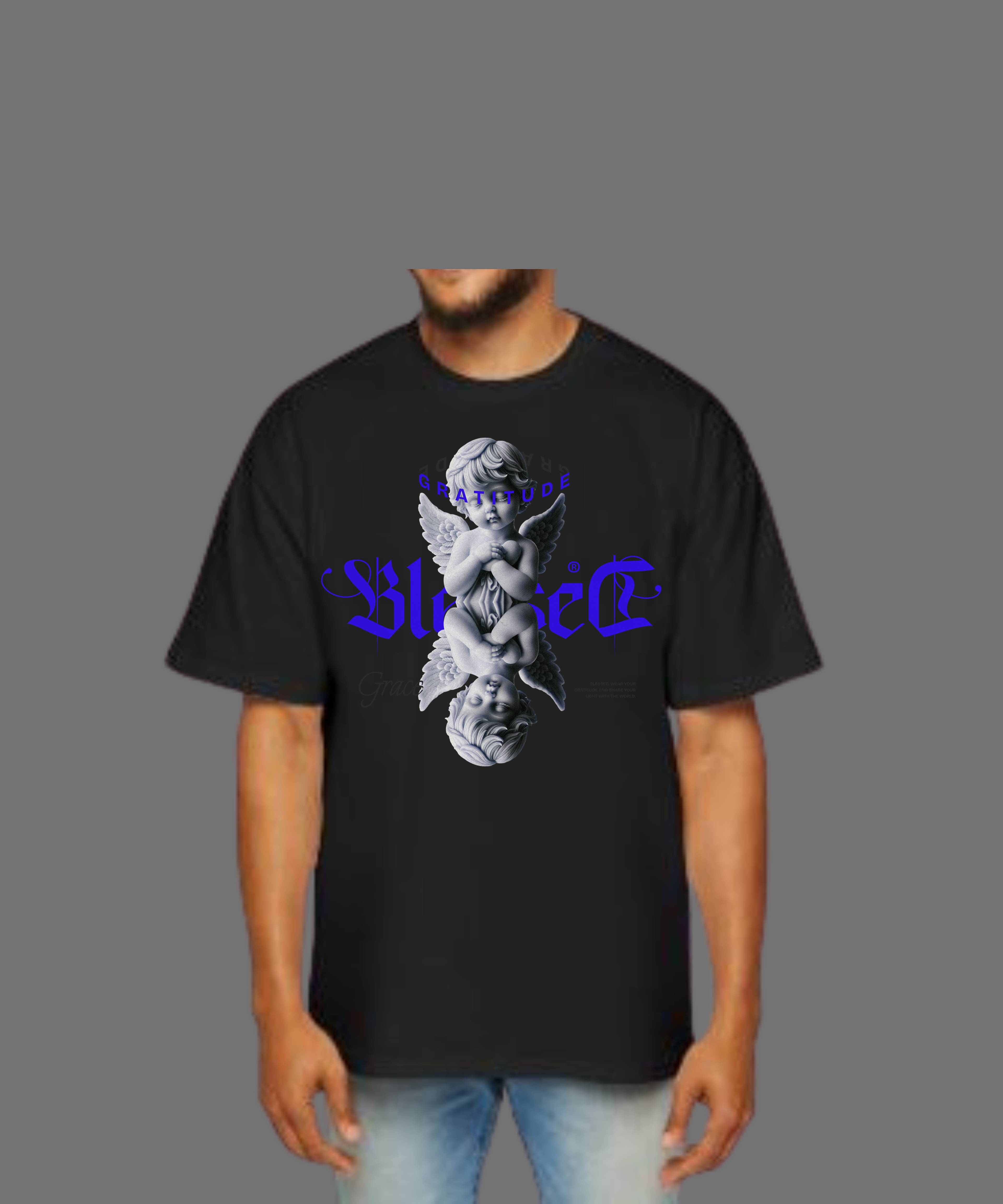 T-SHIRT UNISEX OVERSIZE BLESSED