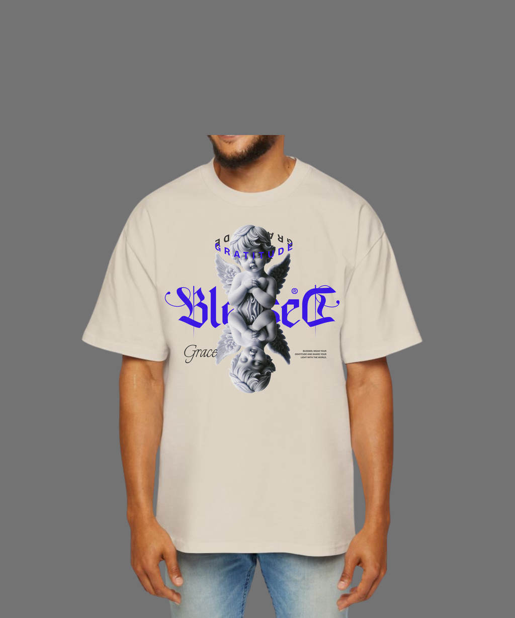 T-SHIRT UNISEX OVERSIZE BLESSED