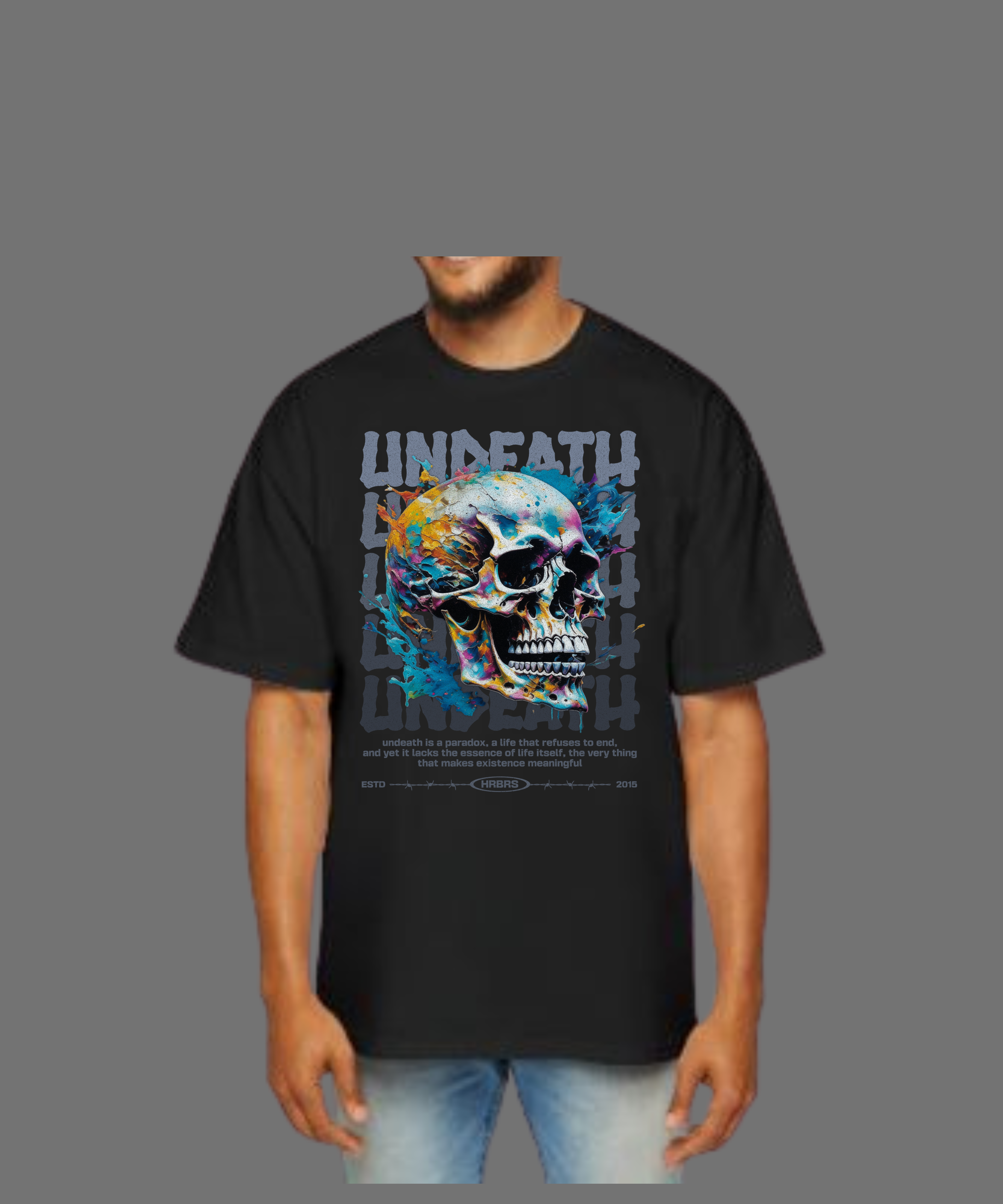 T-SHIRT UNISEX OVERSIZE UNDEATH