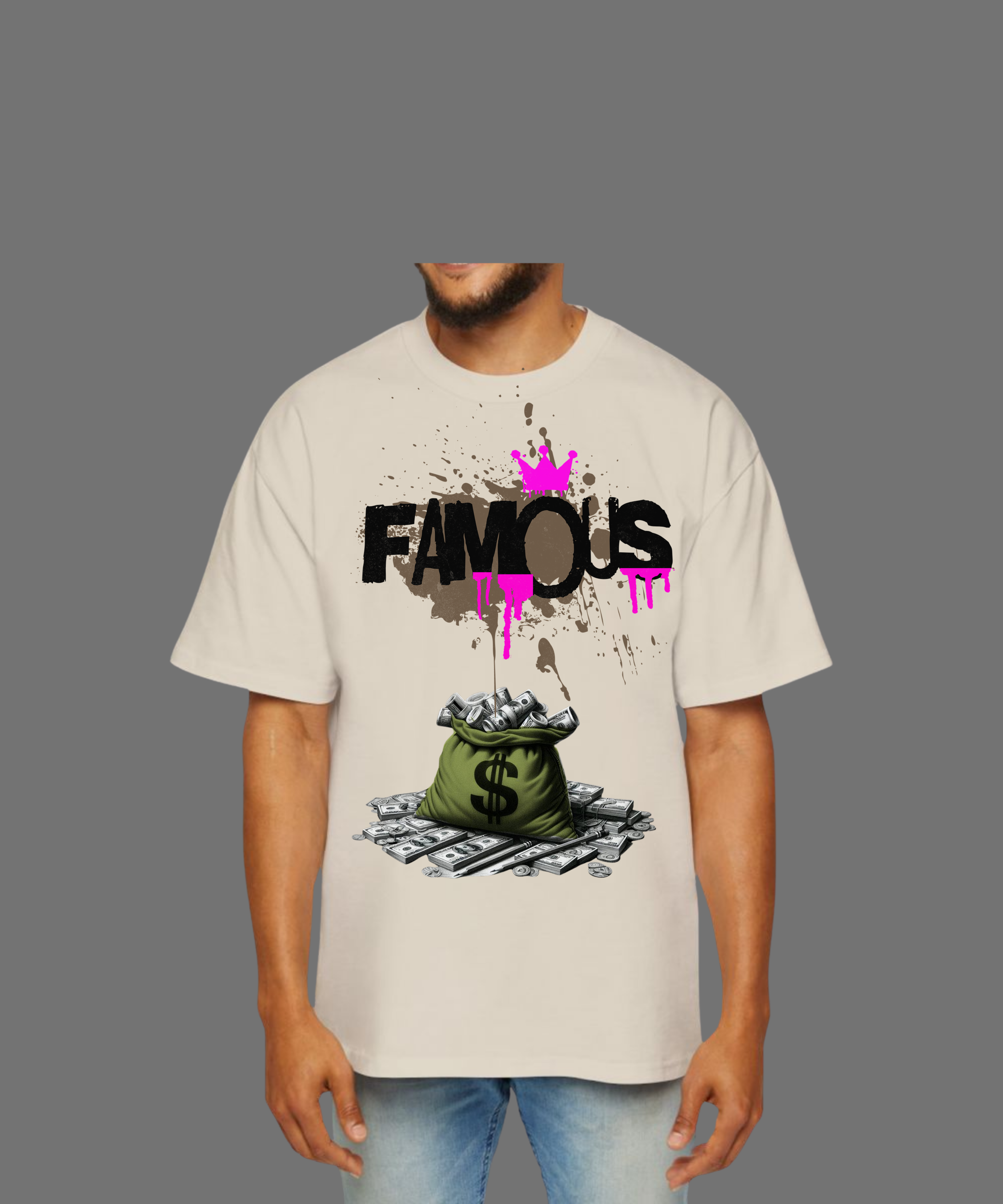 T-SHIRT UNISEX OVERSIZE FAMOUS