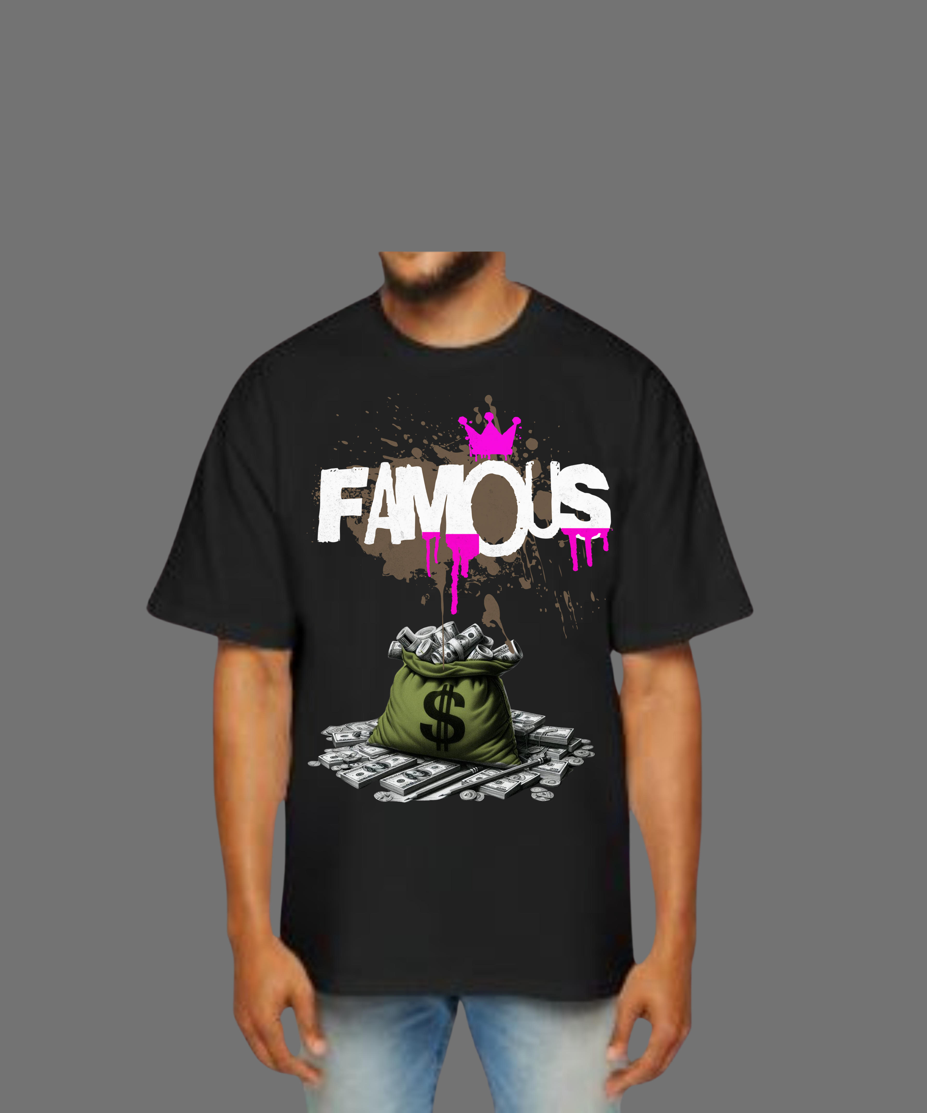 T-SHIRT UNISEX OVERSIZE FAMOUS