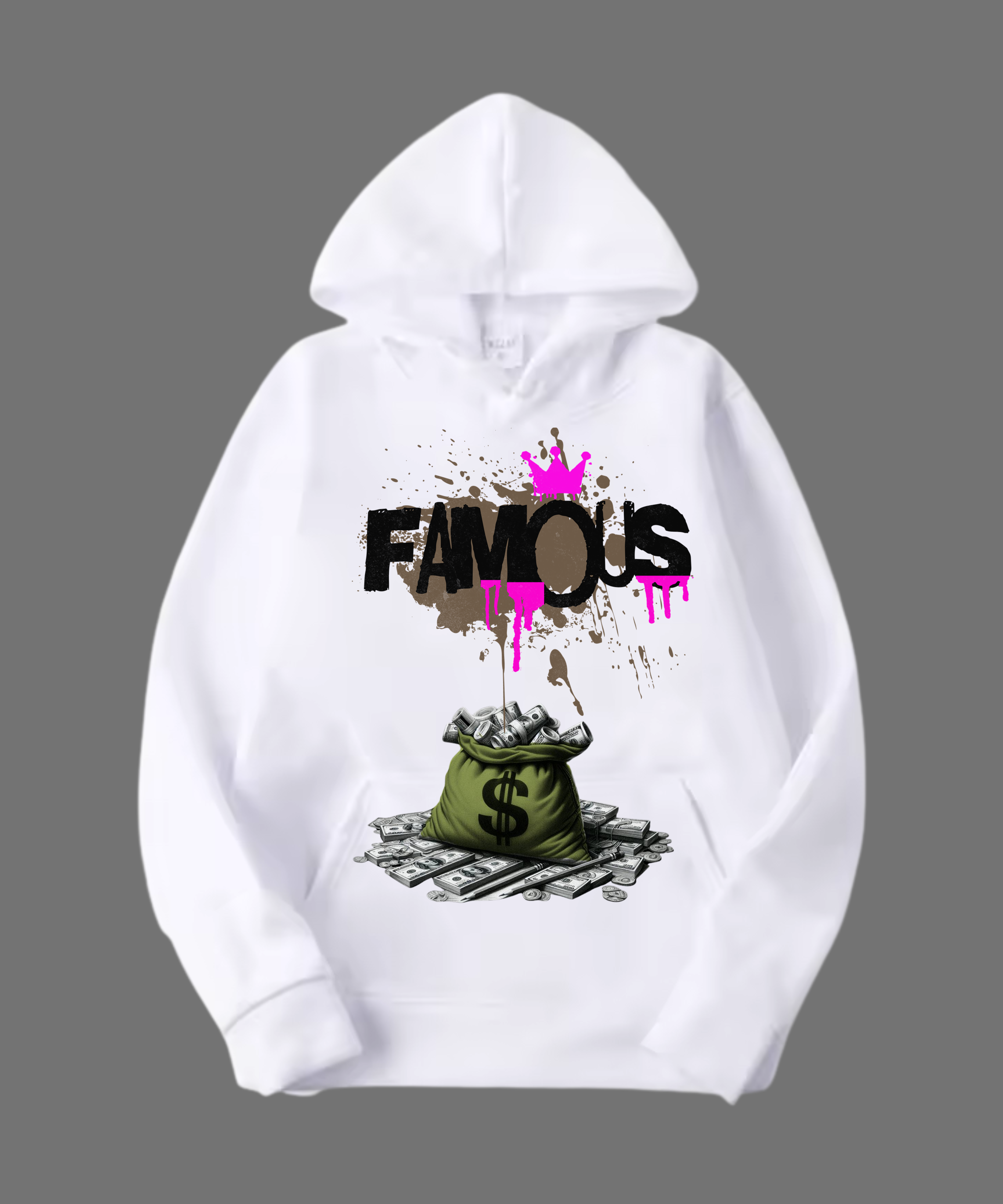 HOODIE UNISEX FAMOUS 100% COTON