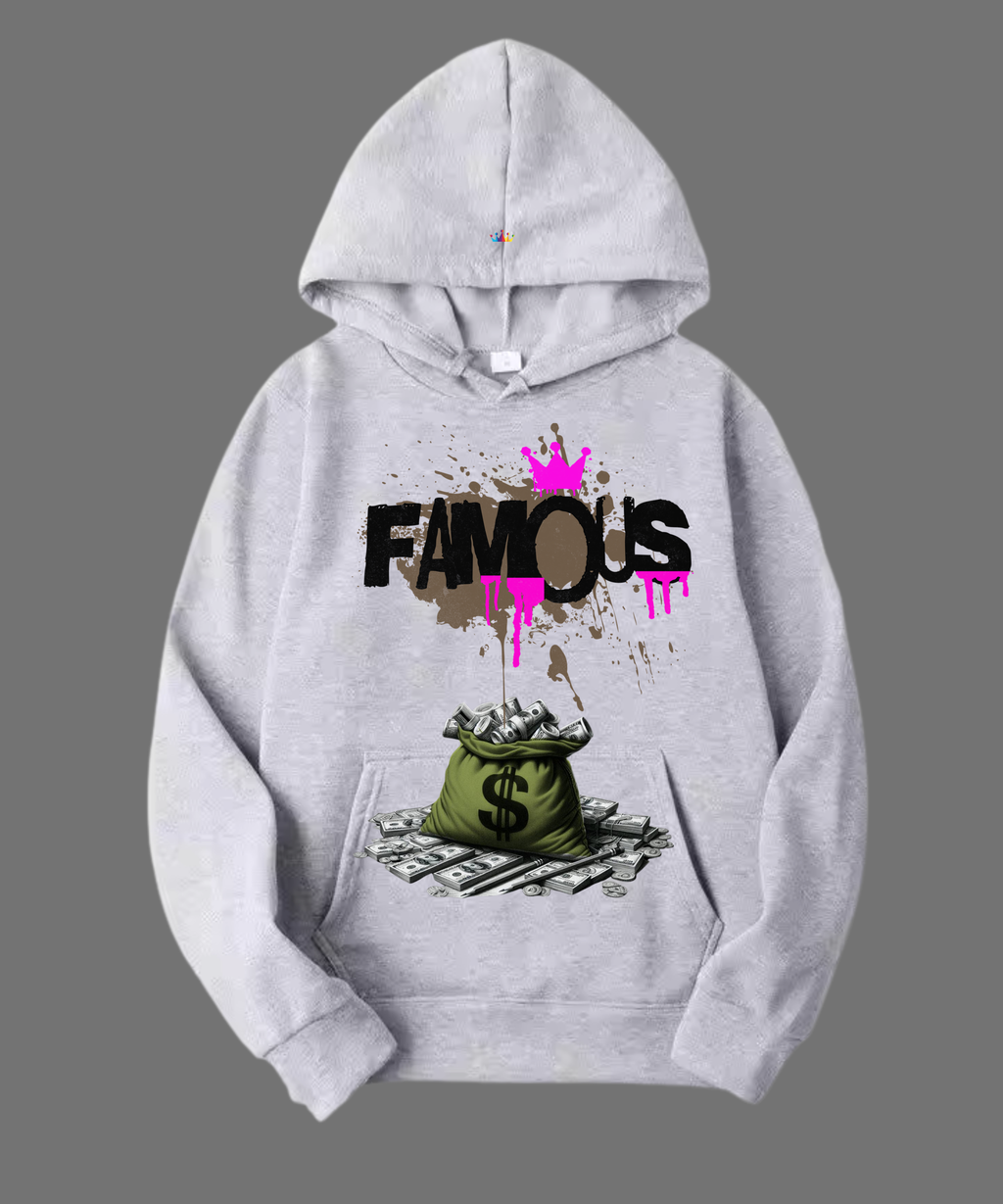 HOODIE UNISEX FAMOUS 100% COTON