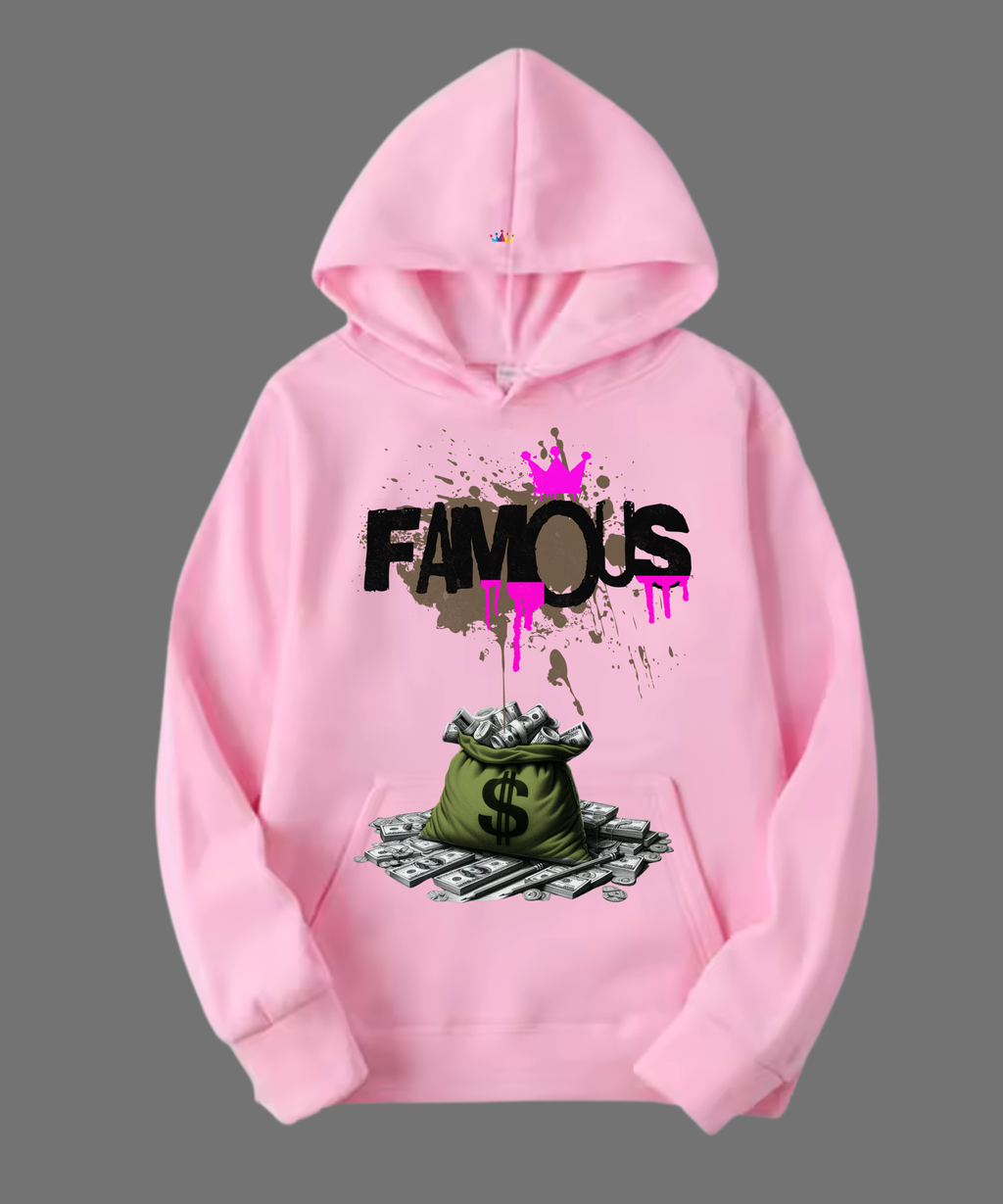 HOODIE UNISEX FAMOUS 100% COTON