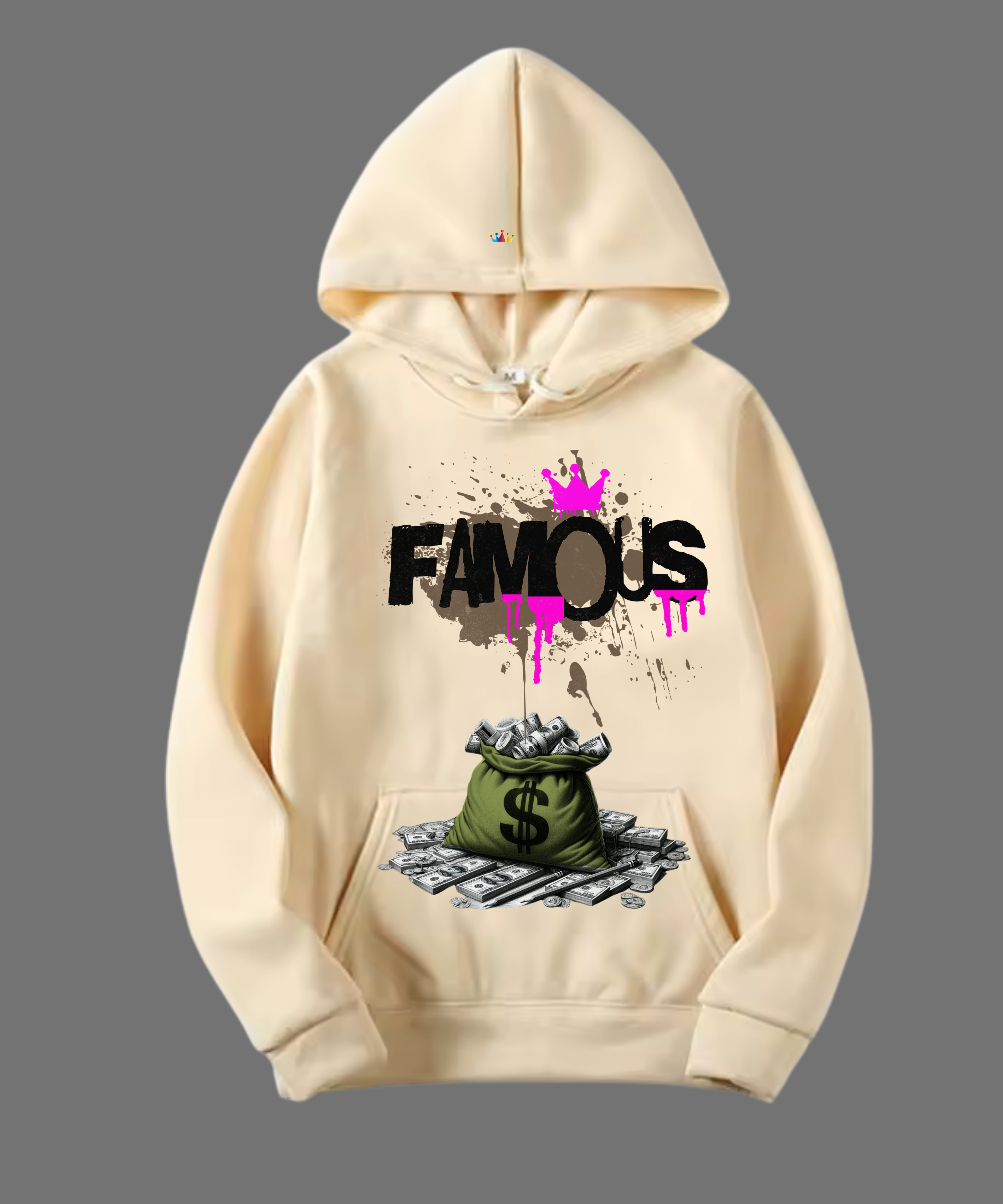 HOODIE UNISEX FAMOUS 100% COTON